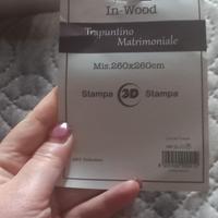 trapunta matrimoniale con confezione originale