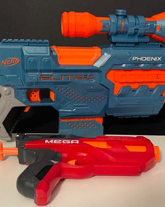 NERF Phoenix Elite2.0 e Hotshock Mega
