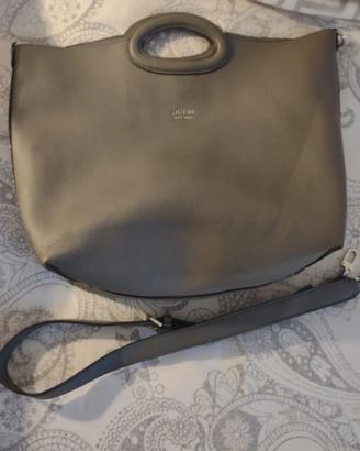 Borsa donna Guess grigio con tracolla manici