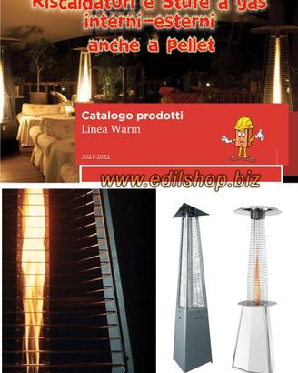 Fungo riscaldatore a gas o pellet