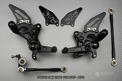 Pedane arretrate DUCATI SBK 1098 / 1198 2007 2011