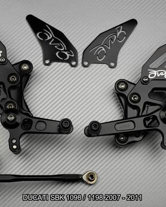 Pedane arretrate DUCATI SBK 1098 / 1198 2007 2011