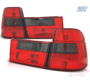 FANALI BMW E34 TOURING 88-95 ROSSO AFFUMICATO