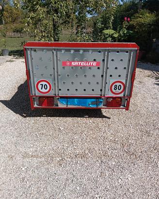 Rimorchio basculante frenato -gomme nuove
