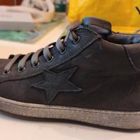 SCARPE BAMBINO DIANETTI TAGLIA 35 PELLE COL. FUMO