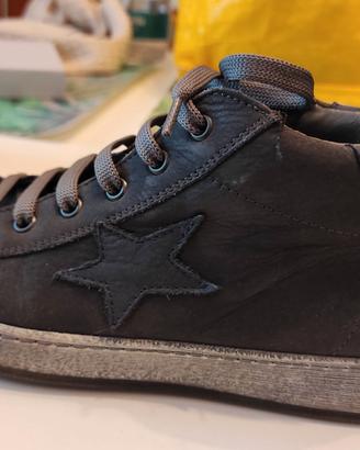 SCARPE BAMBINO DIANETTI TAGLIA 35 PELLE COL. FUMO
