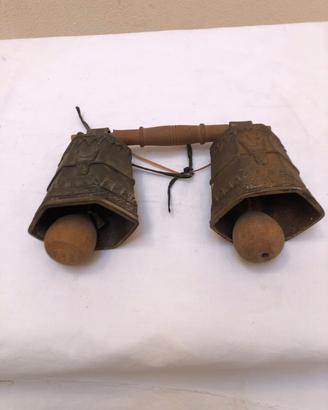 Coppia campane esagonali bronzo