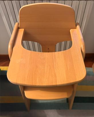 Seggiolone per la crescita in legno