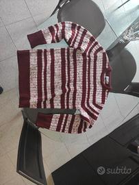 Maglione uomo rosso e bianco