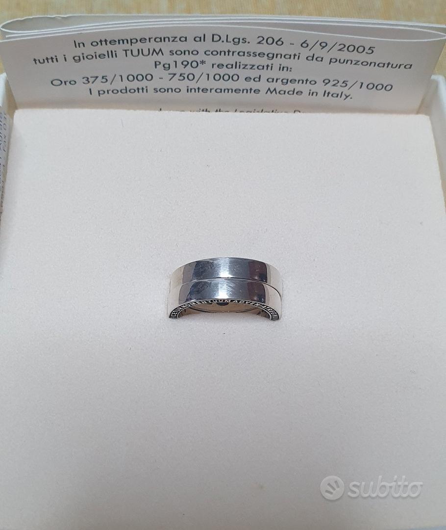 anello Tuum numero due argento Abbigliamento e Accessori In vendita a Monza e della Brianza