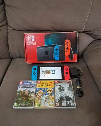 Console Nintendo Switch + 3 Giochi 
