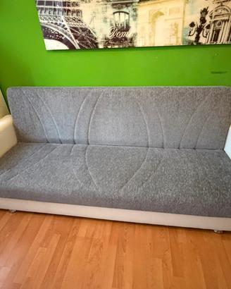 Divano letto 3 posti con vano contenitore