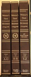 Webster's third new international dictionary 1986