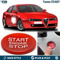Tasto START STOP Rosso per Alfa Romeo 159 Pulsante