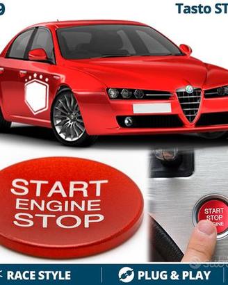 Tasto START STOP Rosso per Alfa Romeo 159 Pulsante