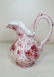 Brocca acqua ceramica FLAMINIA dipinto a mano