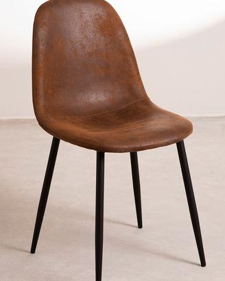 Set 2 sedie Living Brown NUOVE
