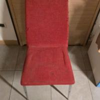 Sedia Cucina in tessuto Rosso n. 4