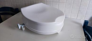 Rialzo per sedile WC, 10 cm, con coperchio