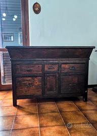 Antica madia "Panara" in arte povera anni 30
