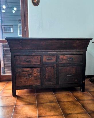 Antica madia "Panara" in arte povera anni 30