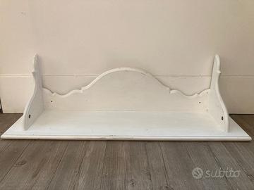 Coppia di mensoloni vintage in legno - Shabby chic