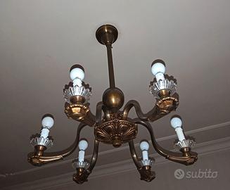 Lampadario in bronzo Art Dèco Afffare