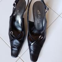 Scarpe+borsa da sera vero cuoio prodotto italiano