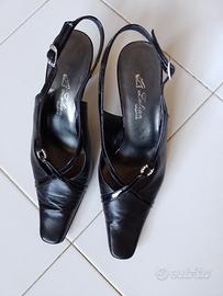 Scarpe+borsa da sera vero cuoio prodotto italiano