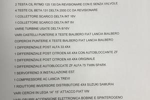 Ricambi usati Bmw lancia Fiat Porsche