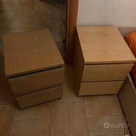 2 comodini malm beige