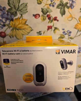 Telecamera Wi-Fi a batteria interno esterno Vimar