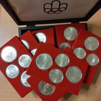 set 28 monete argento Olimpiadi Montreal 1976
