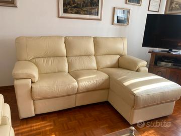 DIVANO e POLTRONA in vera pelle Dondi Salotti