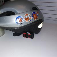 Casco bici skate roller argento tg 49-54 gr. 180