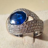 Anello Zaffiro diamanti