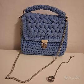 nuova borsa fatta a mano pochette uncinetto 