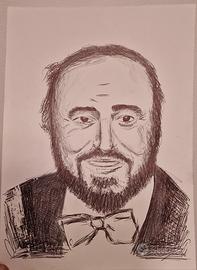 Luciano Pavarotti ritratto 