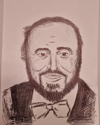 Luciano Pavarotti ritratto 