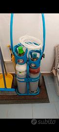 Kit completo di bombole per saldatura e taglio oss