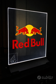 Insegna luminosa LED Red Bull 31x25 cm – plexiglas