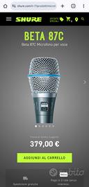 Microfono Shure Beta 87C