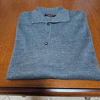 Polo uomo di lana grigio taglia XL 