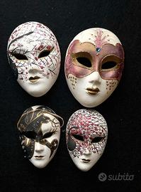 Set di Maschere Decorative Veneziane in Miniatura
