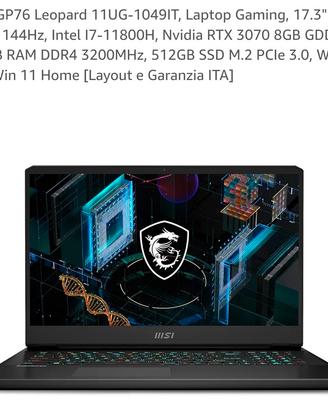 Msi GP76 Leopard mod. 2022