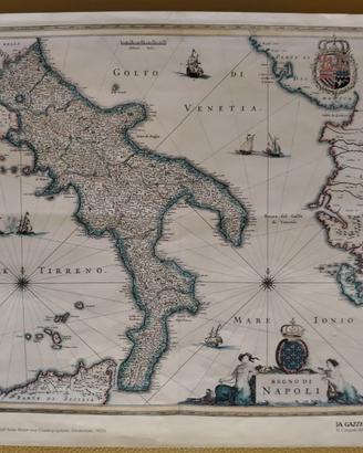 Cartina Regno di Napoli