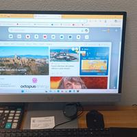 Monitor HP+PC desk Top Acer