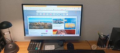 Monitor HP+PC desk Top Acer