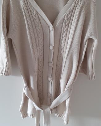 CARDIGAN DONNA TG 38/40 PURO COTONE 