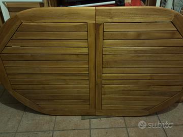 Tavolo di acacia tutto legno massello